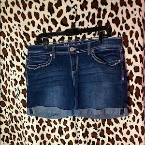 Dark Wash Jean Shorts